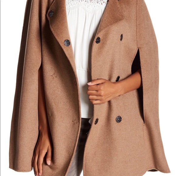 Elie Tahari Wool Cape Coat - Picture 4 of 4